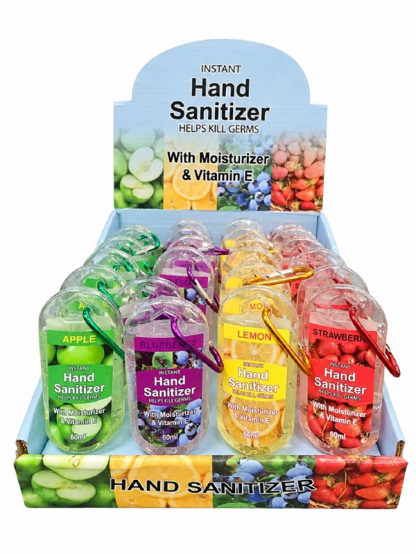 Photo of Hand Sanitizer 4 Asst W/key Grip D/box Pk24