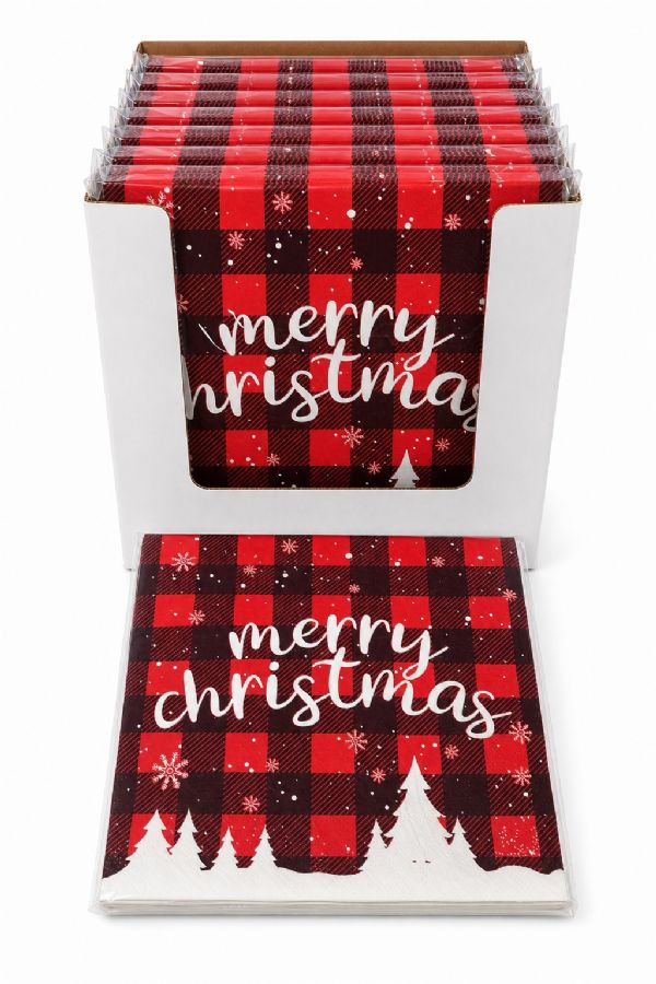 Photo of Snowy Christmas 3ply Xmas  Napkins Pk10