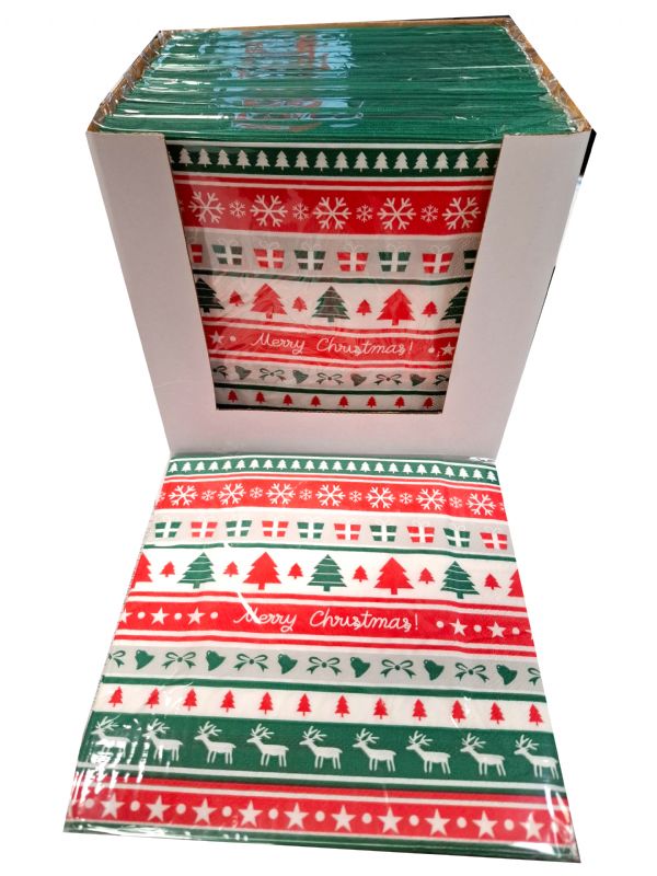 Photo of Festive 3ply Christmas Napkin D/bx Pk10