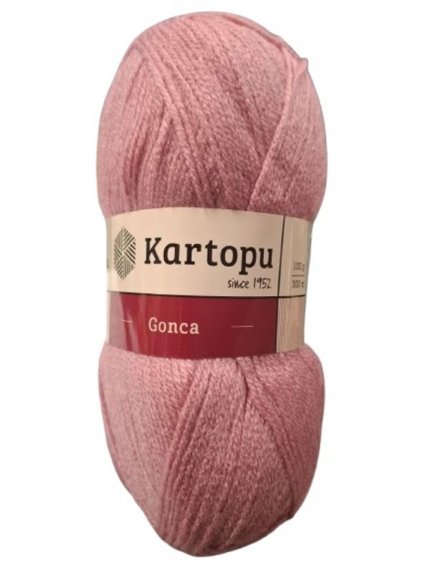 Photo of K1763  Kartopu  Salmon Pink Double Wool  Pk10