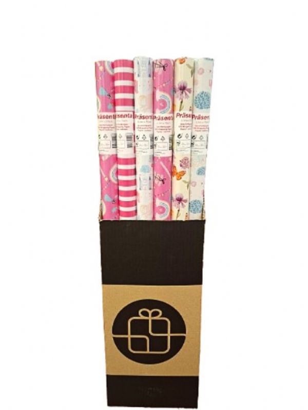 Photo of Birthday Wrapping Paper Girls 3m D/box Pk28