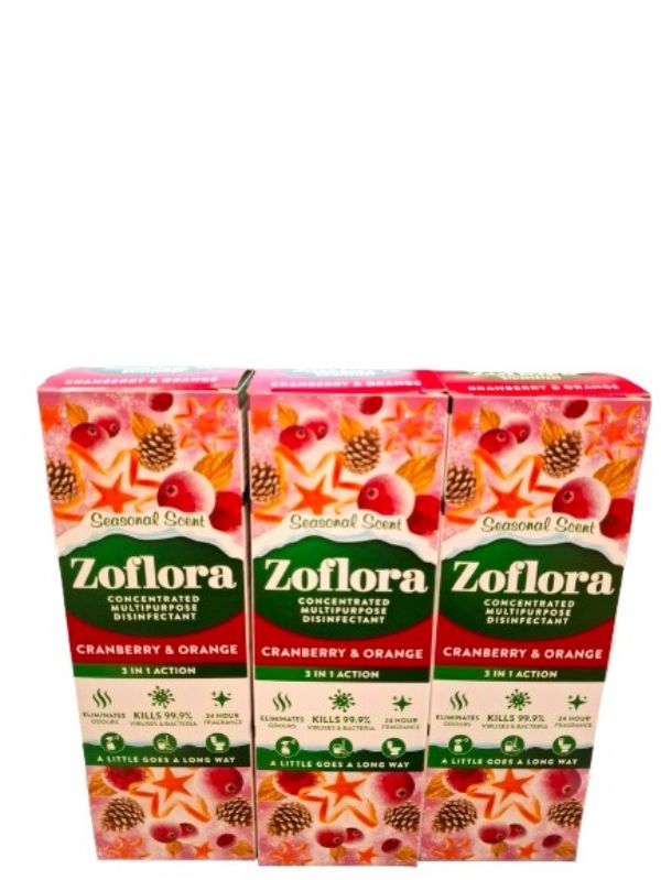 Photo of Zoflora Cranberry & Orange  Pk12x250ml